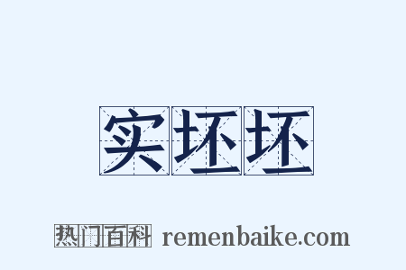 实坯坯是什么意思的图片